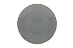 Тарілка кругла 28 см. порцелянова, темно-сіра Seasons Dark Gray, Porland