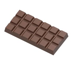 Форма для шоколаду "Плитка" 117,5 x57, 5x12 мм, 1х4 шт. - 80 г Chocolate World