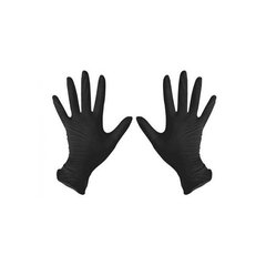 Перчатки нитриловые нестерильные черные S, (разм.6-7) 100 шт/уп Medicom