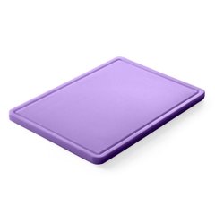 Доска разделочная 53х32,5,5х1,5 см. Hendi, прямоугольная, фиолетовая (826065)