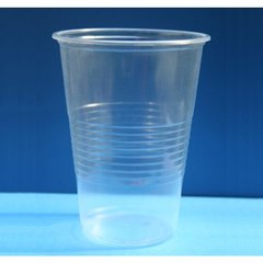 Склянка одноразова 500мл., 50 шт. 4г/м2 пластиковий, прозорий