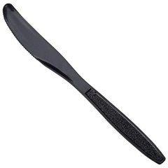 Одноразовый нож 170 мм (17 см) 1000 шт/ящ пластиковый, черный HW