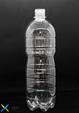 Бутылка одноразовая 1 л, "classic" крышка 28 мм прозрачная (без крышки)