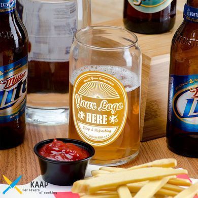 Склянка для пива 473мл. скляний Glass Can Beers, Libbey