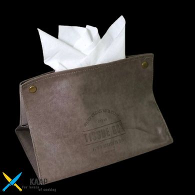 Диспенсер для салфеток 20 см из эко-кожи в форме сумки "Вишуканий" DL21012699
