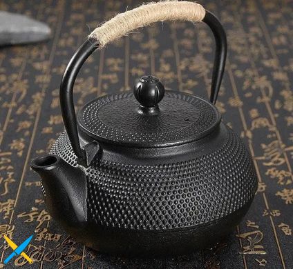 Чайник чавунний із ситом 800 мл чорний "Айрон" 16904-2