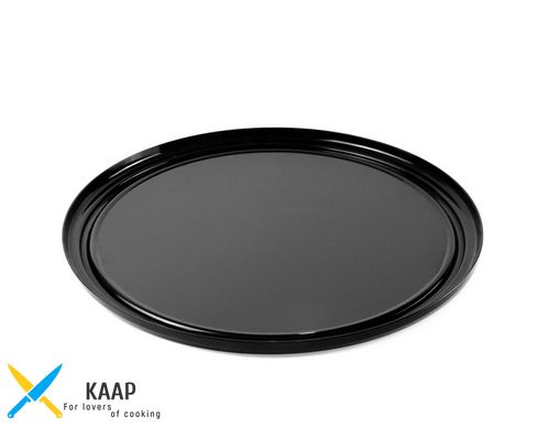 Блюдо для выкладки круглое поликарбонат 38.5 см черное
