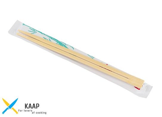 Палочки для суши бамбуковые в бумажной индивидуальной упаковке 210х4,2 мм 100 шт (30 уп в ящике)