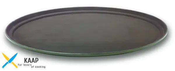 Поднос для официанта из стекловолокна нескользящий коричневый 68х56 см. овальный Lacor