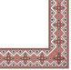Салветки паперові банкетна 33x33 см 50 шт 2 шари SILKEN "ВИШИВАНКА" (червона)