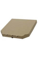 Коробка для пиццы из гофр картона бурая 300х300х30 мм.