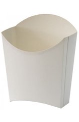 Коробка паперова для картоплі-фрі М (мала) 90/65х115 біла для 150 гра мм 75 шт/уп