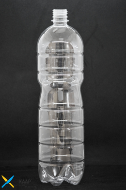 Пляшка одноразова 1,5 л "classic" кришка 28 мм прозора (без кришки)