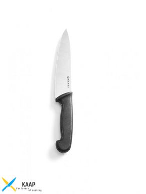 Кухонный нож поварской 18 см. Hendi с черной пластиковой ручкой (842607)