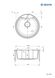 Мийка кухонна Solis, граніт, круг, без крила, 480х480х194мм, чаша - 1, накладна, графіт Deante