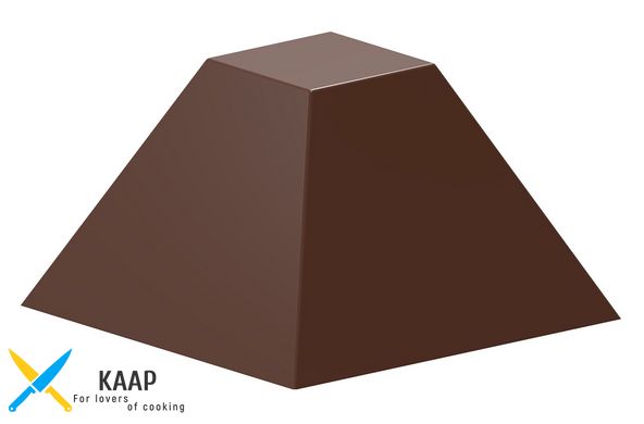 Форма для шоколаду "Піраміда" 27,5x27,5x17 mm, 21 шт x 8 gr