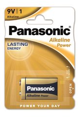 Батарейка Panasonic ALKALINE POWER лужна 6LF22(6LR61, MN1604, MX1604, Крона) блістер, 1 шт.