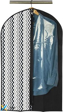 Чехол для одежды подвесной на вешалке 60х100 см тканевый с окошком Handy Home Zigzag ZSH-01