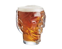 Келих для пива 900мл. "Череп" скляний Skull, Arcoroc