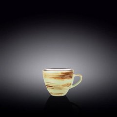 Чашка кавова Wilmax SPIRAL PISTACHIO 110мол WL-669134/A