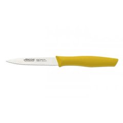 Нож для чистки зубчатый 10 см. Nova, Arcos с желтой пластиковой ручкой (188625)