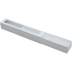 Коробка для макаронс 290х50х45 мм біла картонна (паперова)