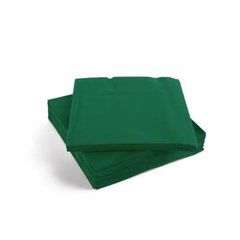 Салфетка бумажная 3-х слойная 16,5х16,5/33х33 см., 20 шт/уп темно-зеленая Decor, SILKEN
