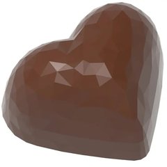Форма для шоколаду "Серце з гранями" 36x29, 5x19 мм, 21 шт. x 13 г 1913 CW