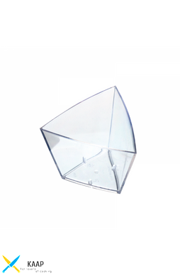 Піала-форма фуршетна "Малий трикутник" 55х55х45 мм 45 мл 20 шт/уп прозора склоподібна