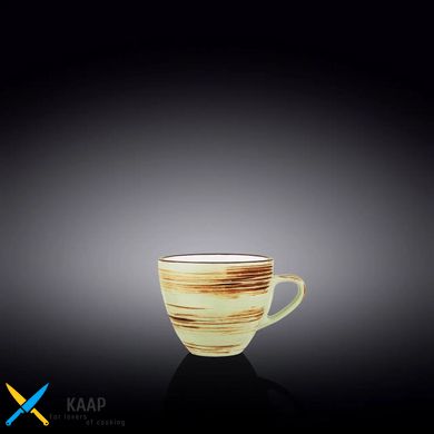 Чашка кавова Wilmax SPIRAL PISTACHIO 110мол WL-669134/A