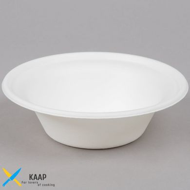Тарілка одноразова супова 400 мл., 125 шт/уп паперова, біла з малюнком Chinet Мозаїка, Huhtamaki