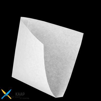 Пакет-уголок паперовий для бургера, пітти, хачапурі, піци 200x200 мм 40 г/м2 500 шт/уп білий крафт
