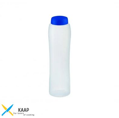 Пляшка для соусу 1000мл. поліпропіленова прозора з синьою кришкою Araven (00847)