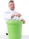 Відро для сушіння салату, зелені та овочів 25 л. пластикове з відведенням, зелене Hendi 222560