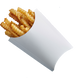 Упаковка для картофеля фри Maxi (265 грамм) Белая 106/90х163/145 мм бумажная 50 шт