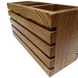 Підставка для столових приладів 22х8х11, 3 см. дерев'яна з дуба