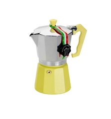 Кофеварка гейзерная GAT LEDYORO COLOR желтая на 3 чашки (103003 желтая)