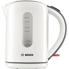 Электрочайник Bosch, 1.7л, металл, белый