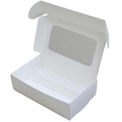 Коробка для макаронс з ложементом 170х105х50 мм біла картонна (паперова)