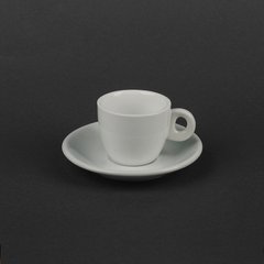 Чашка біла кавова 75 мл + блюдце HLS (HR1320), посуд для ресторанів