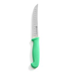 Кухонный нож для овощей 13 см. Hendi с зеленой пластиковой ручкой (842317)