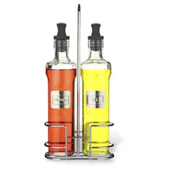Набор бутылок для уксуса и масла 2х500мл на подставке стекло Fissman 6419