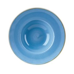 Тарілка для пасти 24,5 см. керамічна, синя Stonecast Cornflower Blue, Churchill