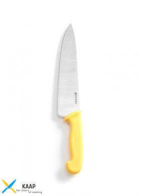 Кухонний ніж обробний для птиці 24 см. Hendi із жовтою пластиковою ручкою (842737)