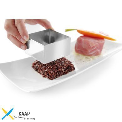Товка для кулінарної форми без дна &ndash; квадратна 8x8 см. (форма 512173) нержавіюча сталь Hendi (5