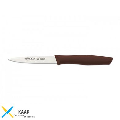 Нож кухонный для чистки 10 см. Nova, Arcos с черной пластиковой ручкой (188628)