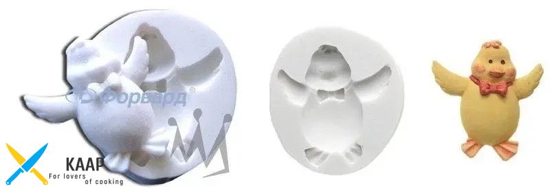 Молд-форма для марципана "Уточка" 65х62 мм SLK082