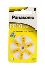 Батарейка Panasonic повітряно-цинкова PR230(10A, AC230E/EZ, ZA10, PR70, DA10) блістер, 6 шт.