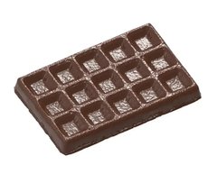 Форма для шоколадної плитки "брюссельська вафла" 103,5 х69 мм h 10,5 мм, 1х3 шт. / 66 г