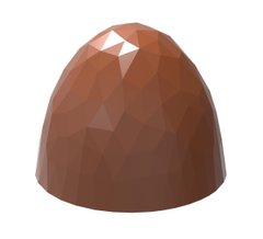 Форма для шоколаду "Напівсфера з гранями" 26,50x26,50x22 mm, 24 шт x 9,5 gr